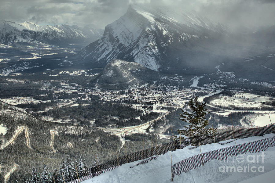 Mt Rundle From The Snow Fence Photograph by Adam Jewell