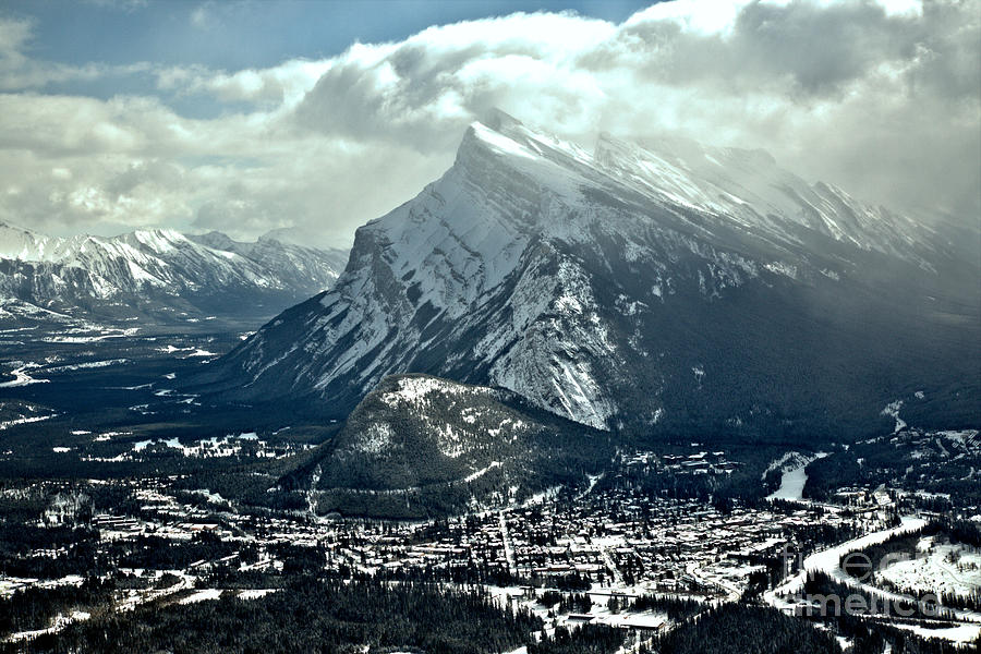 Mt Rundle Reaching For The Sky Photograph by Adam Jewell