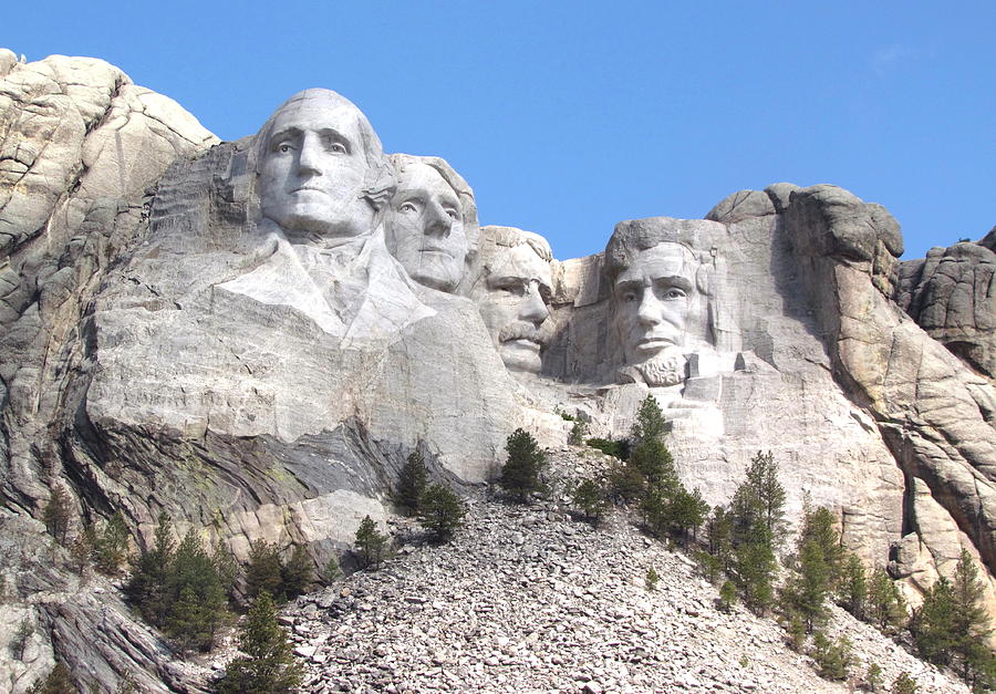 Mt Rushmore  Photograph by Angie Vogel