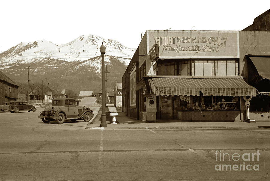 California Photograph - Mt. Shasta City, California Circa 1930 by Monterey County Historical Society