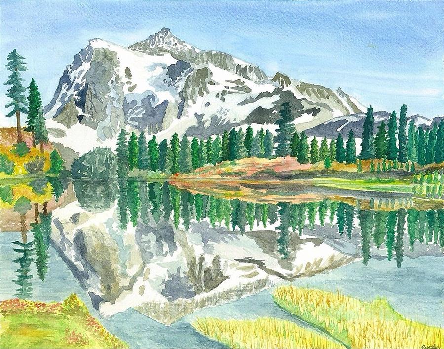 Mt. Shuksan Painting by Eva Lu - Fine Art America