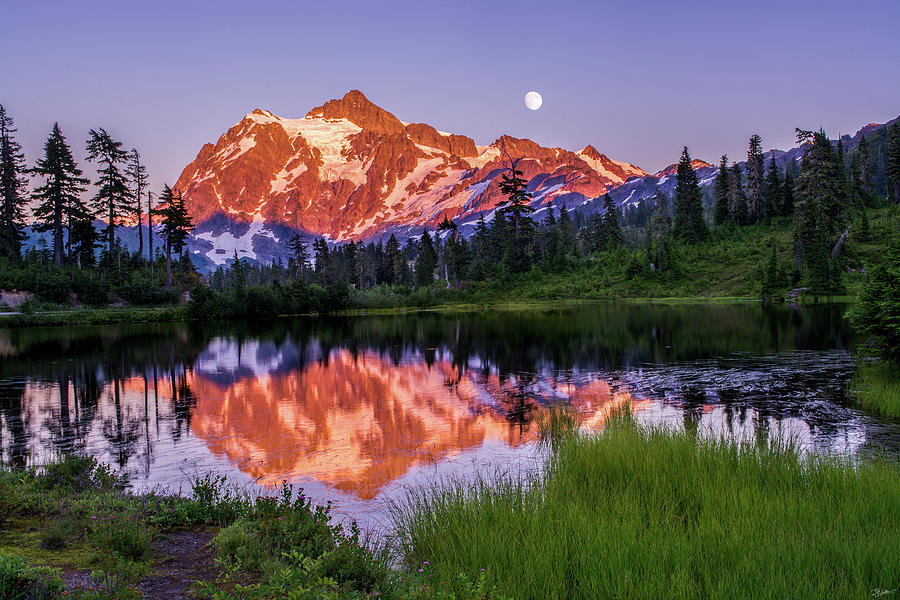 Mt. Shuksan Sunset Photograph by Russell Wells