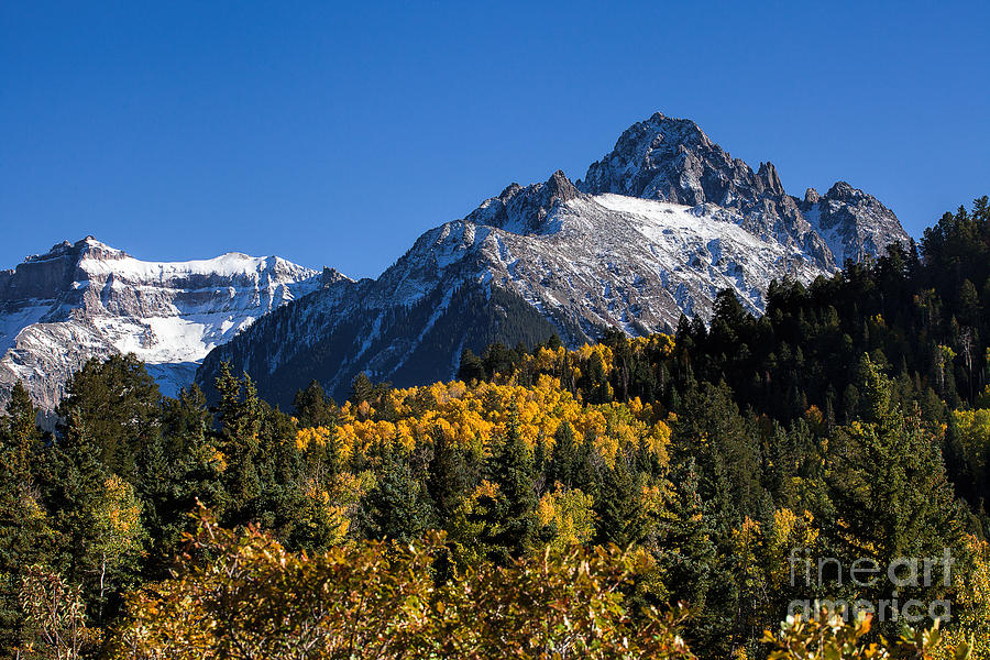 Mt. Sneffels In Autumn Photograph by Jim Garrison