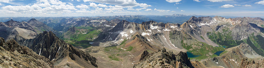Mt. Sneffels Summit Panorama Photograph by Aaron Spong