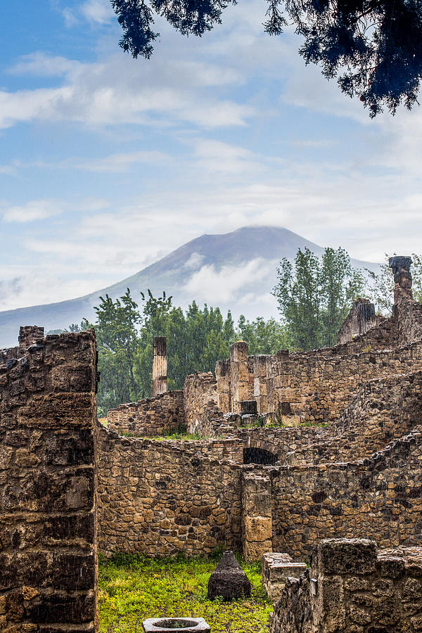 Mt. Vesuvius and Ruins of Pompeii  Photograph by Lisa Lemmons-Powers