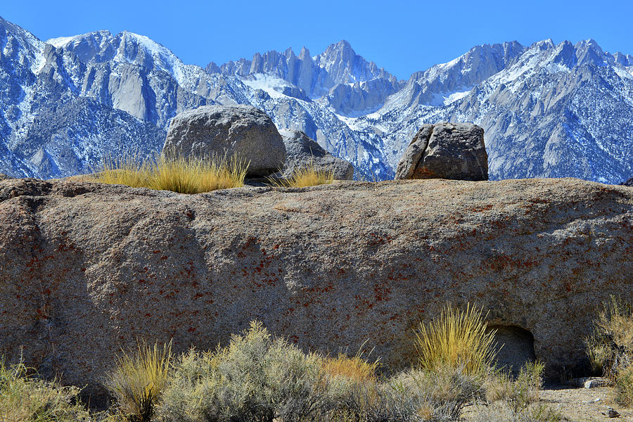 Mt. Whitney from the Alabama Hills Photograph by Ray Mathis