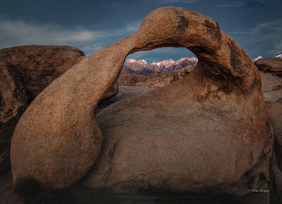 Landscape Photograph - Mt. Whitney through Mobius Arch by Tim Bryan