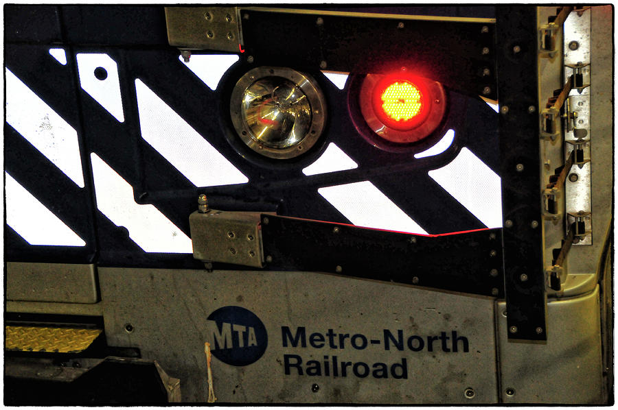 MTA Metro-North Railroad Tail Light Photograph by Mike Martin