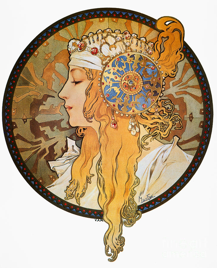 MUCHA: POSTER, c1900 Photograph by Granger