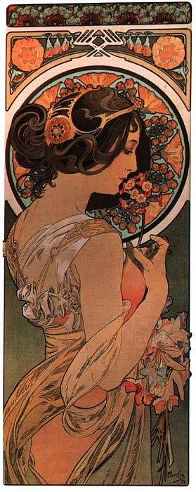 mucha2 cowslip Alphonse Maria Mucha Digital Art by Eloisa Mannion ...