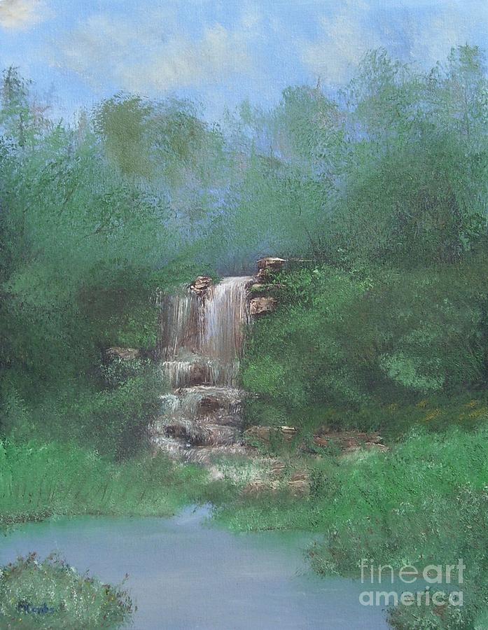 Mud Waterfall Painting by Michael Combs