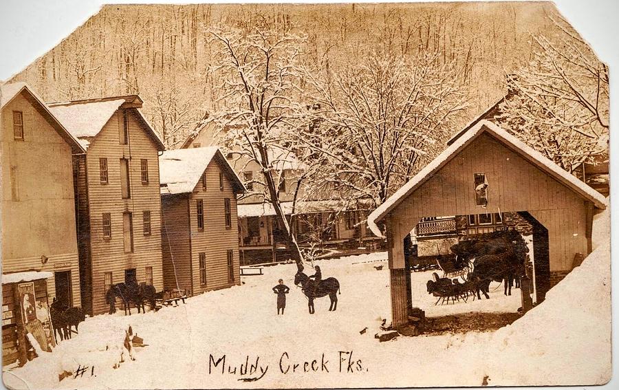 Vintage Photograph - Muddy Creek Winter by Paul Kercher