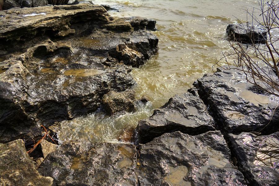 Muddy Water on the Rocks Photograph by FineArtRoyal Joshua Mimbs