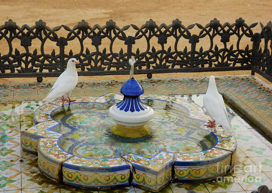 mudejar style fountain in Seville Photograph by Anastasy Yarmolovich
