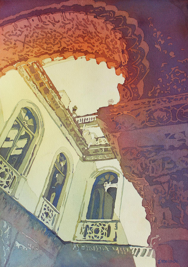 Mudjar Arch Painting by Jenny Armitage