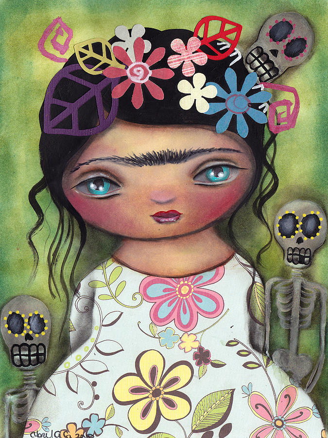 Muertos Fest Painting by Abril Andrade