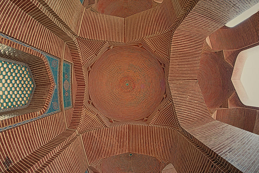 Mughal Emperor Shah Jahan Mosque Ceiling, Thatta, Sindh Photograph By ...