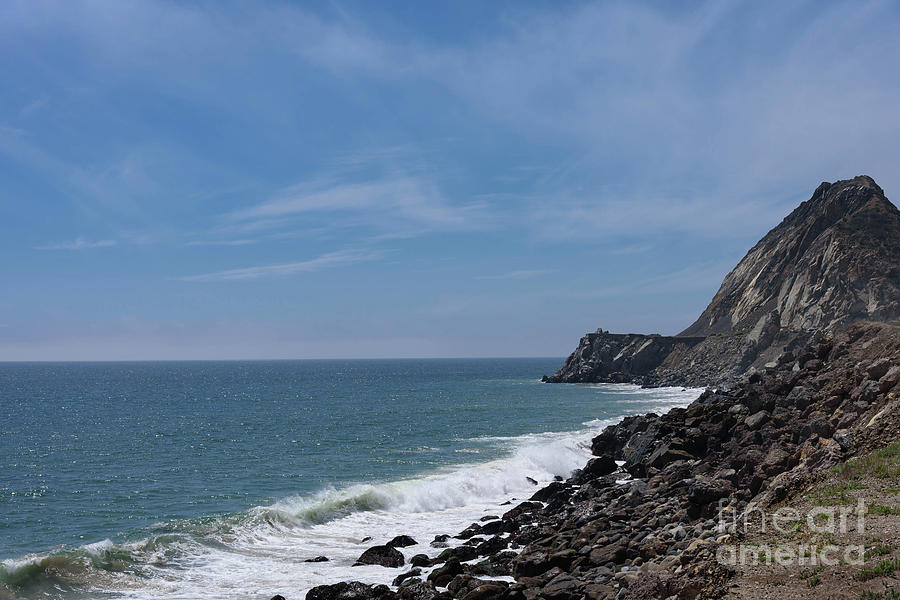 Mugu Rock and Sea Photograph by Jeff Hubbard