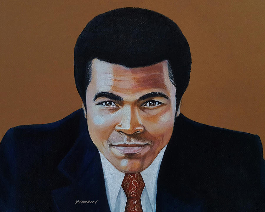 Muhammad Ali - Ali Drawing by Kevin Johnson Art