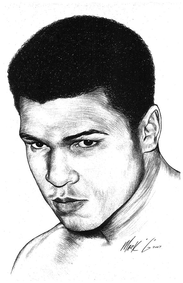 Muhammad Ali Drawing by Mark Gaines Fine Art America