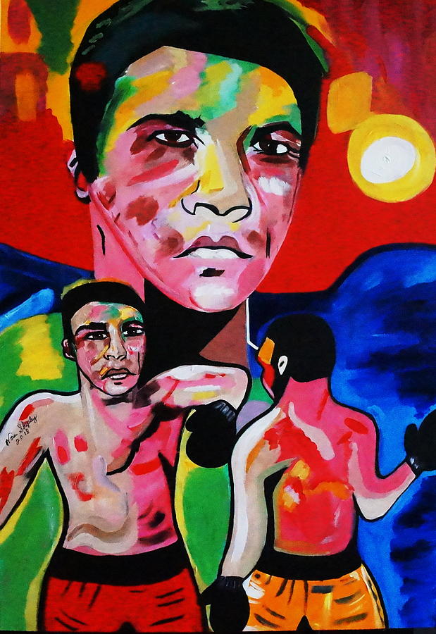 Muhammad Ali Painting by Nora Shepley