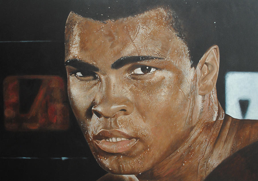 Goat Painting - Muhammad Ali The Greatest by David Dunne