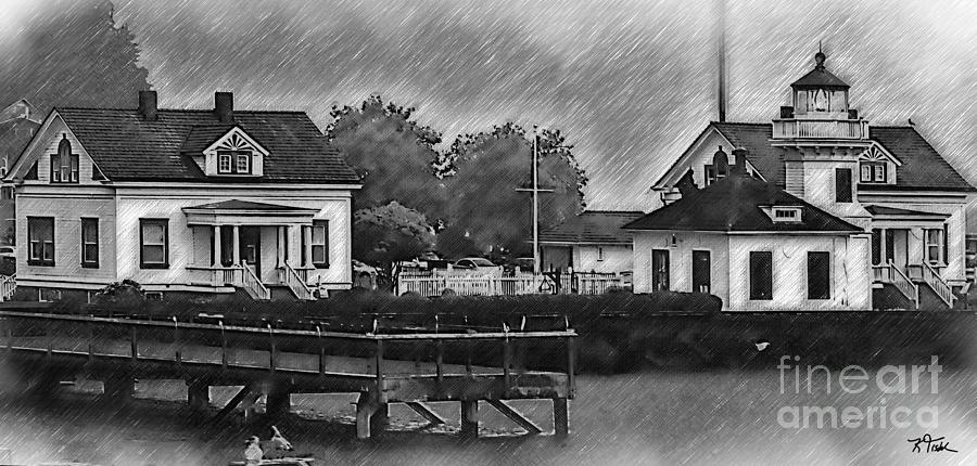 Mukilteo Lighthouse And The Dock Digital Art by Kirt Tisdale
