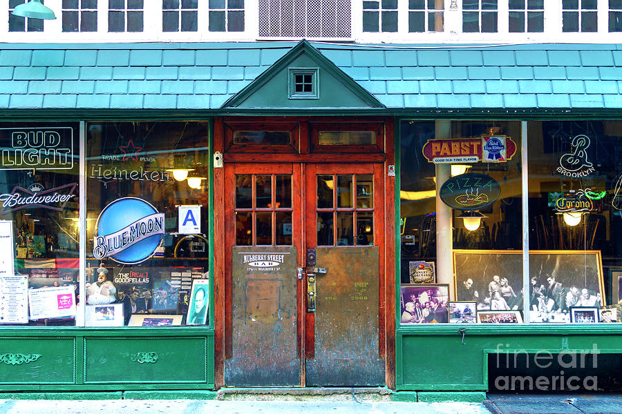 Mulberry Street Bar Windows New York City Photograph by John Rizzuto