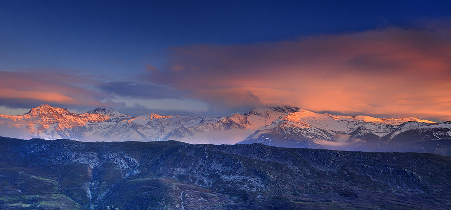 Mulhacen and Alcazaba and Veleta panoramic Photograph by Guido Montanes ...