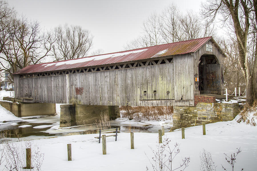 Mull Road Covered Bridge  Photograph by Jack R Perry