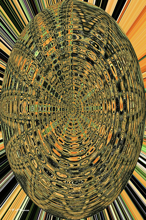 Mullen Leaf Abstract # 9020 #3d Digital Art by Tom Janca