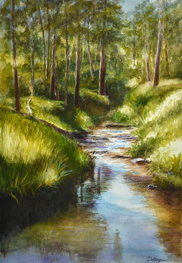 Mullum Mullum Creek on a Sunny Sunday Morning Painting by Dai Wynn