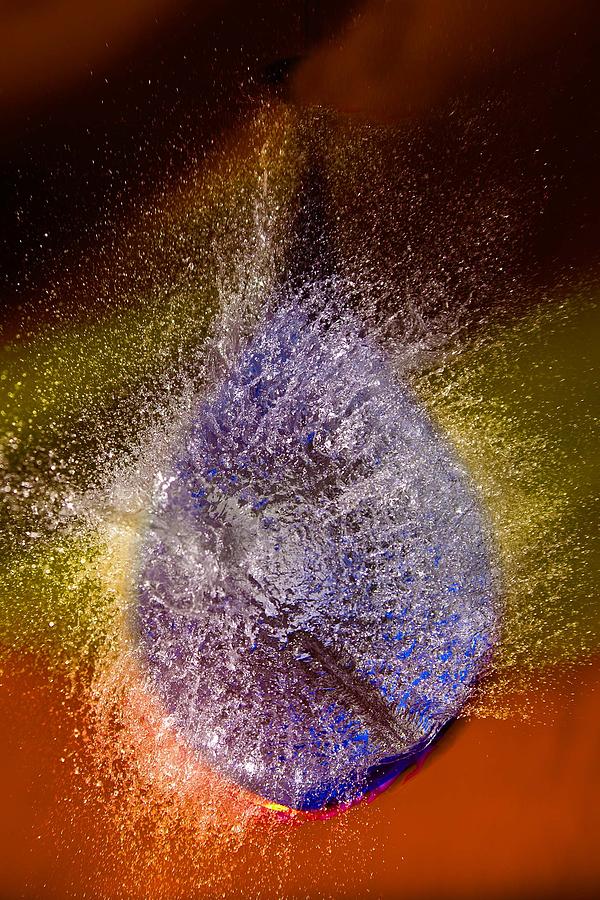 Multi colored water drop Photograph by James Gray - Fine Art America