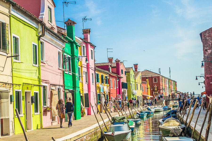 Multi Colors in Burano Photograph by Lisa Lemmons-Powers