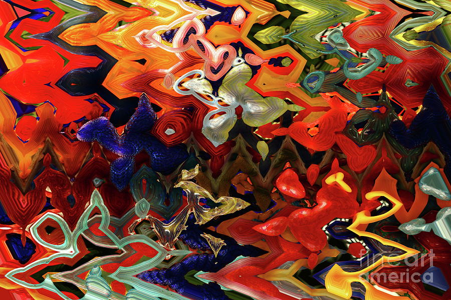 Multicolor Abstract Digital Art by Christiane Schulze Art And Photography