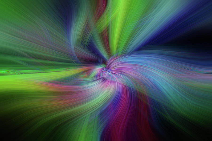 Abstract Photograph - Multicolored Abstract. Aurora Borealis by Jenny Rainbow