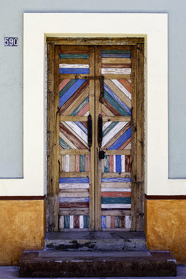Multicolored Door Photograph by Mark Harrington