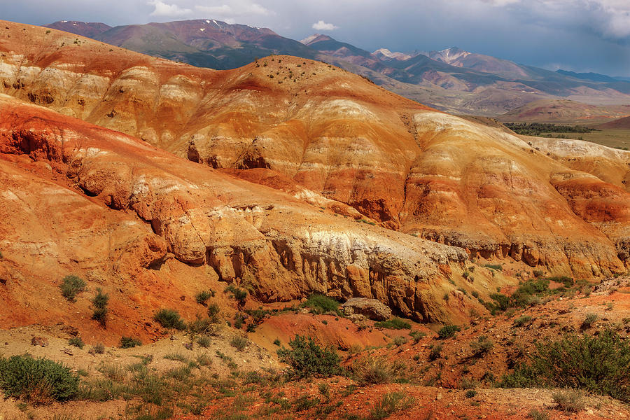 Multicolored Mountains of Kyzyl-Chin 2. Altai Photograph by Victor Kovchin