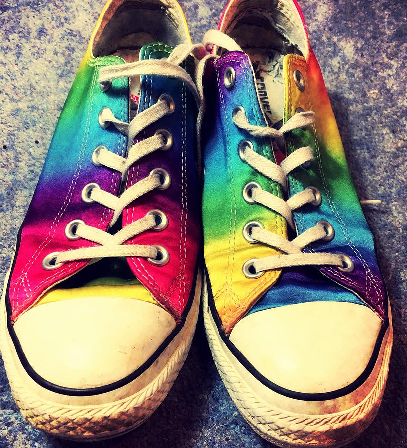 Multicolored Sneakers 3 Photograph by Mo Barton - Fine Art America