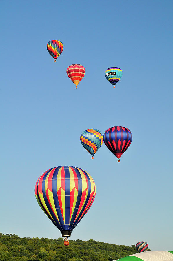 Multiple Hot Air Balloons Photograph By Howard Schoenberger - Fine Art 