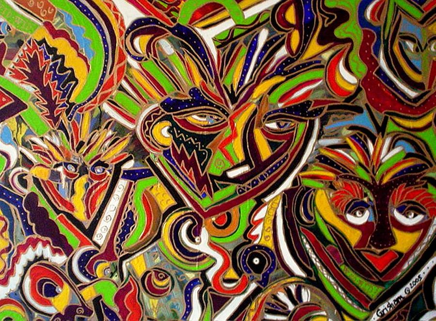 Multiple Personalities Painting by Laura  Grisham