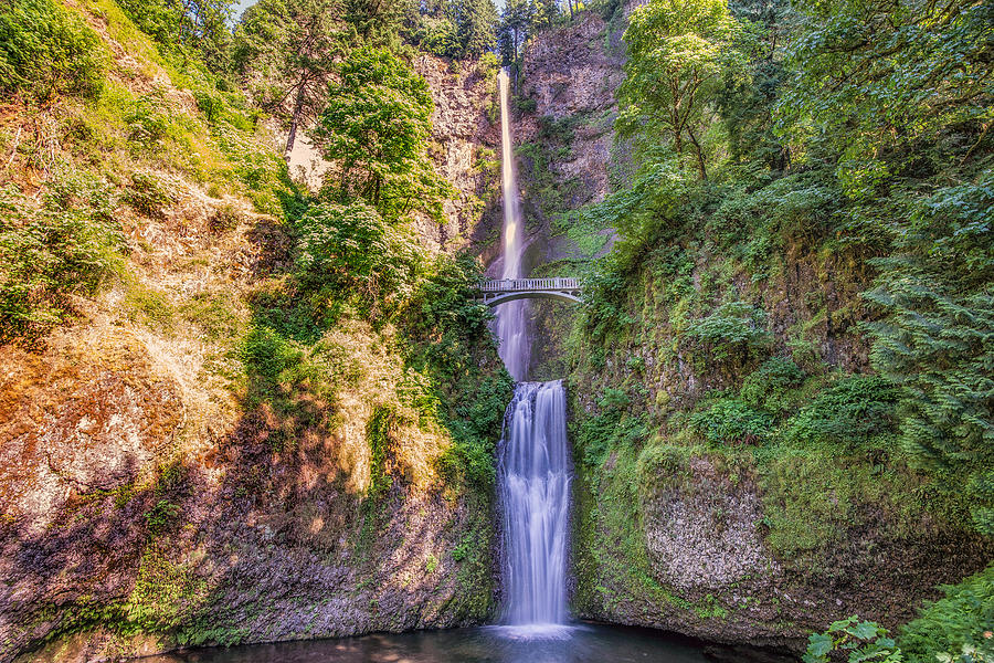 Nature Photograph - Multnomah Falls II by DCat Images