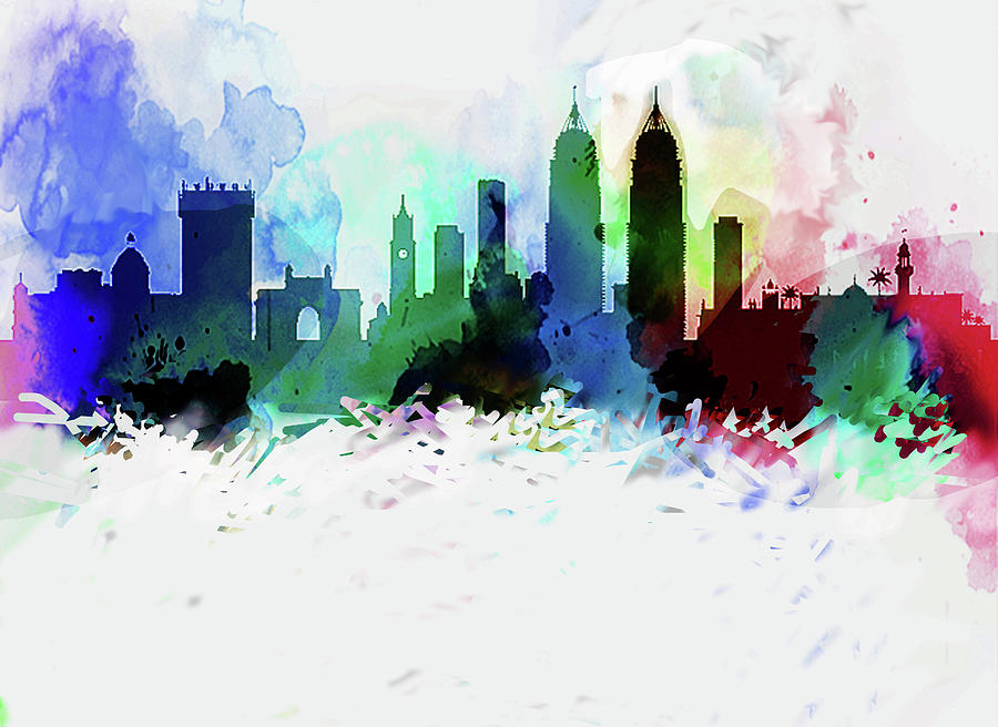 Mumbai India Skyline Painting by Enki Art - Fine Art America