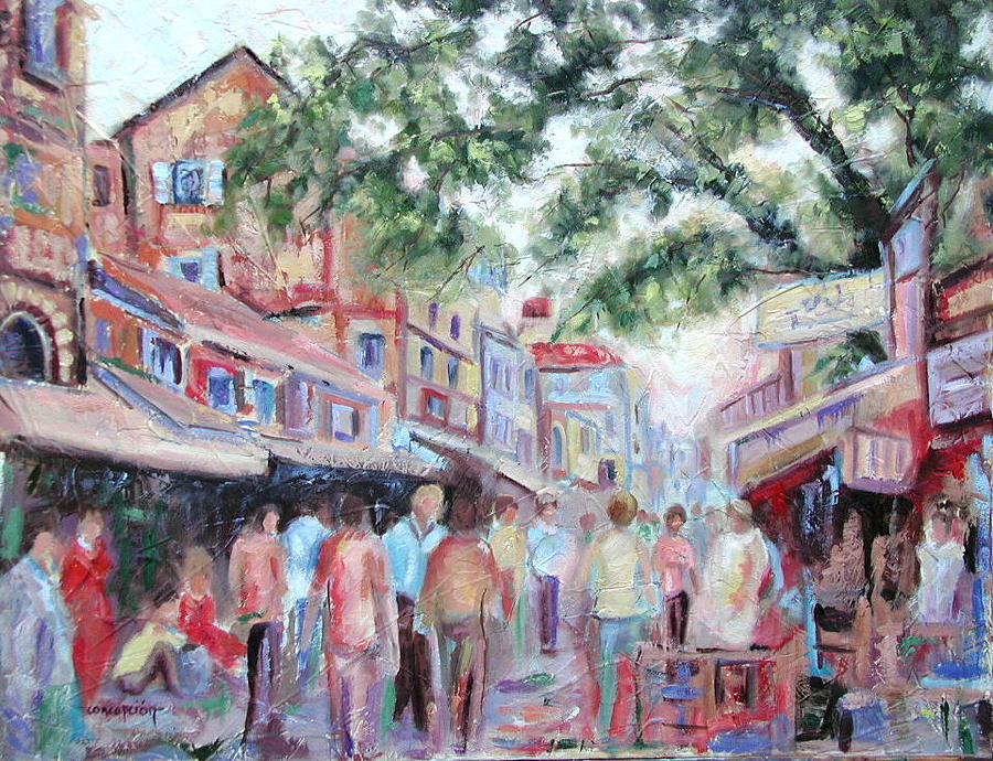 Mumbai Market Painting by Ginger Concepcion