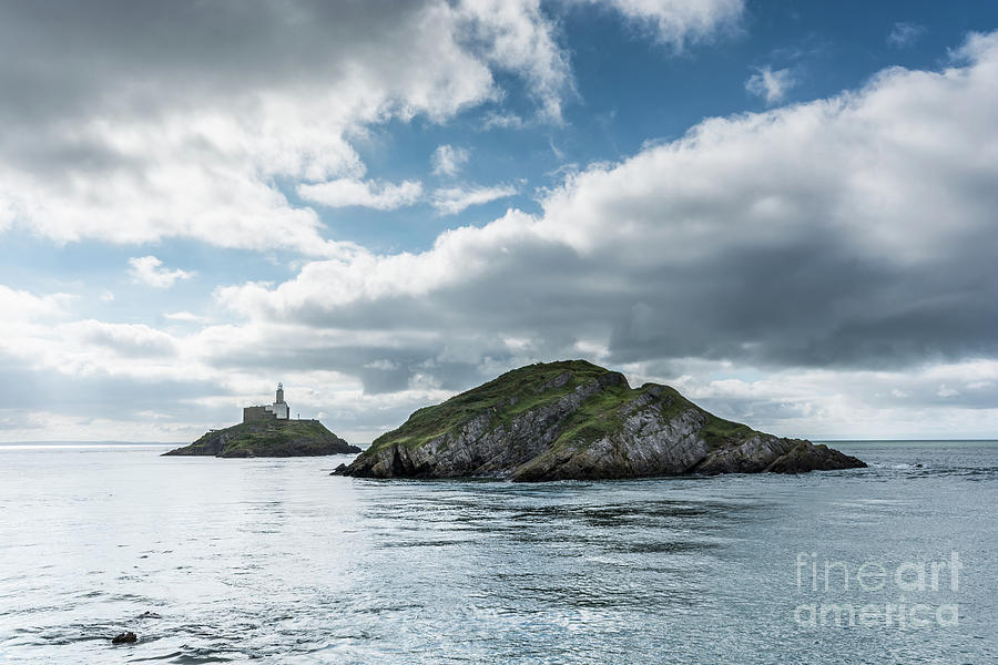 Mumbles Lighthouse 1 Photograph by Steve Purnell