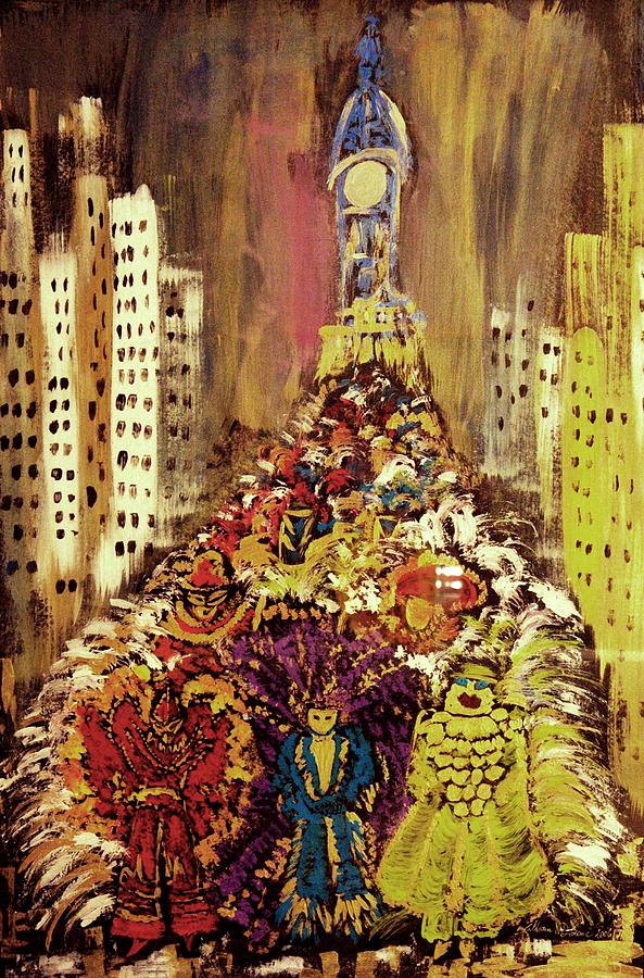 Mummers Painting by Lilliana Didovic