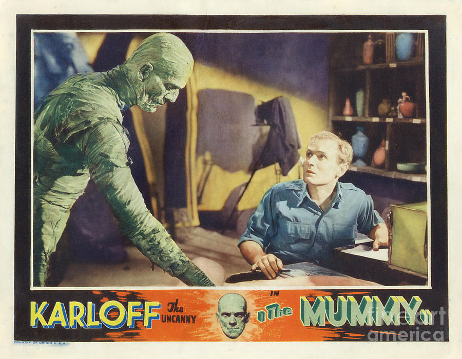 Mummy 1932 film poster Painting by Vintage Collectables