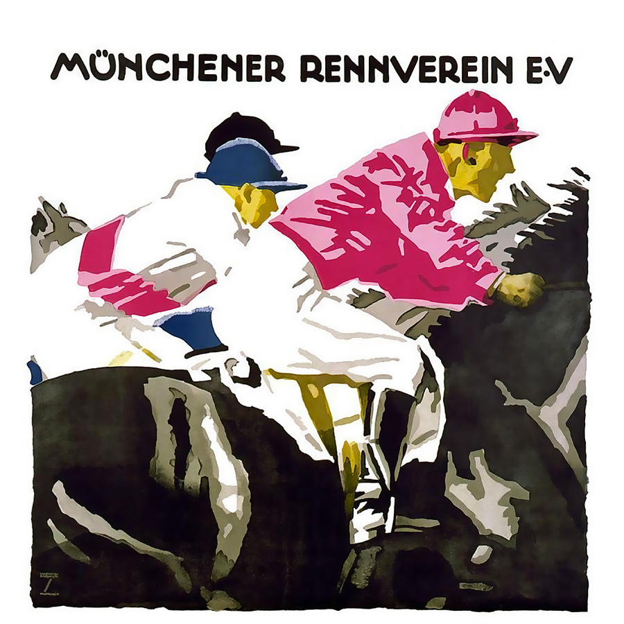 Munchener Rennverein E-V Mixed Media by David Wagner
