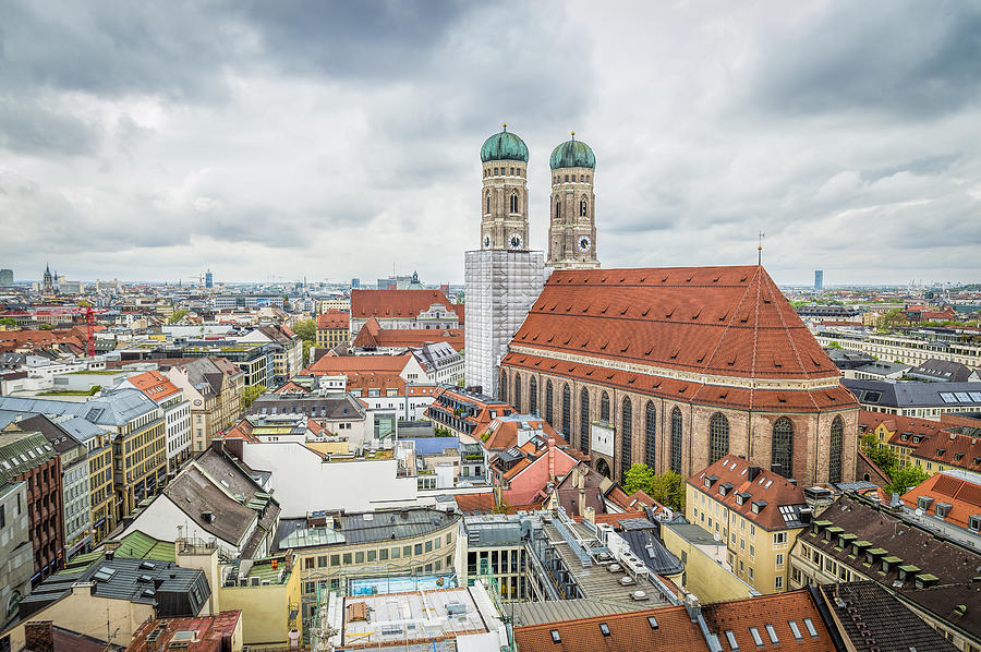 Munich Movie Photograph - Munich cityscape from City Hall by JJF Architects