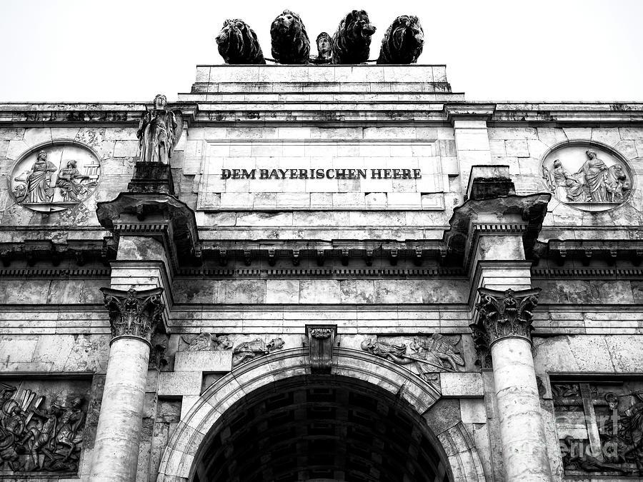 Munich Victory Gate Photograph by John Rizzuto